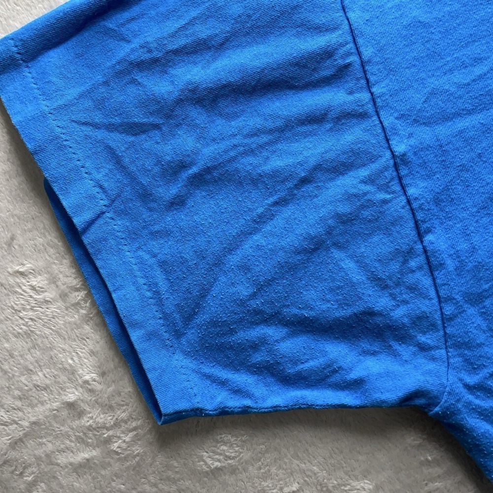 Vintage Grandma's Guardian Angels T-Shirt XXL Blue 90s Single Stitch Angel - Picture 10 of 12